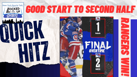 QUICK HITZ:  RANGERS START SECOND HALF WITH STATEMENT WIN OVER AVALANCHE
