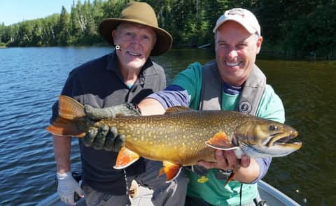 Brook trout fly fishing on Canada's Nipigon River with Gord Ellis