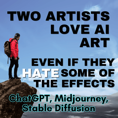 Two artists love ChatGPT, Midjourney, & Stable Diffusion--even if they hate some of the effects