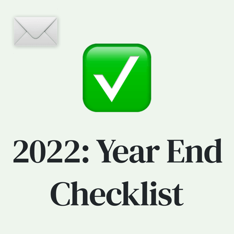 ✅ My 2022 Year End Checklist for Taxes, Money, Points and Miles