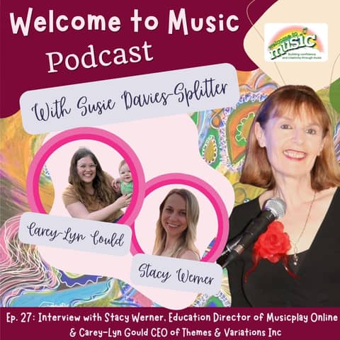 Ep. 27 - Interview with Stacy Werner, Education Director of Musicplay Online & Carey-Lyn Gould, CEO of Themes & Variations Inc.