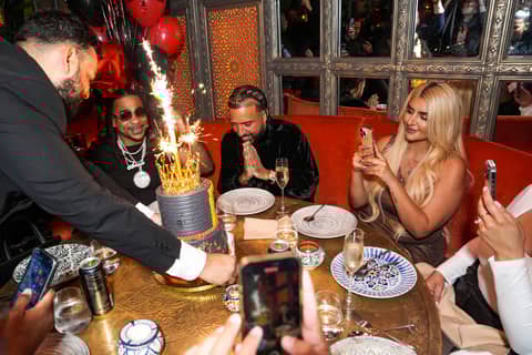 French Montana Celebrates Birthday and Reunion with Max B at Intimate NYC Dinner