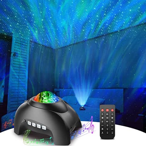 Star Projector, Rossetta Galaxy Projector for Bedroom, Bluetooth Speaker and White Noise Aurora Projector, Night Light Projector
