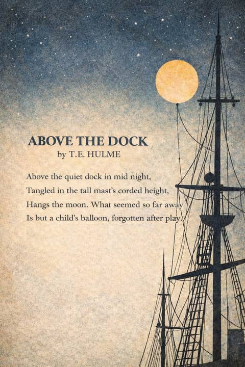 "Above the Dock" by T.E. Hulme
