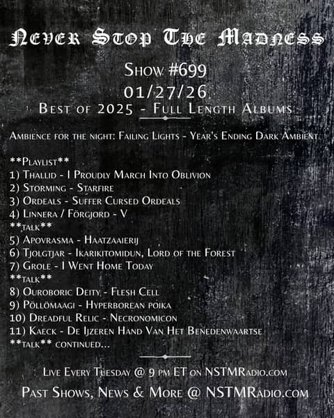 #699 - 01-27-26 - Best of 2025: Full Length Albums