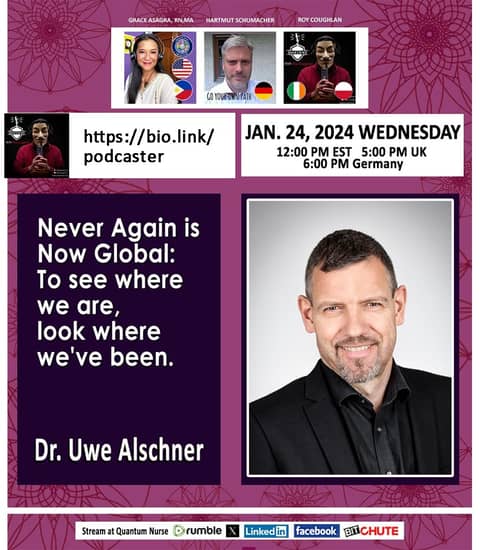 Beware of the Beginning for Next Holocaust - Dr. Uwe Alschner (#280)