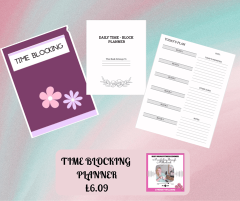 Time blocking planner - journal