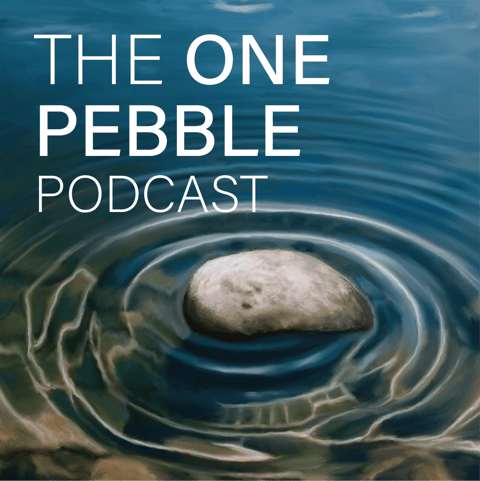 The One Pebble Podcast Logo
