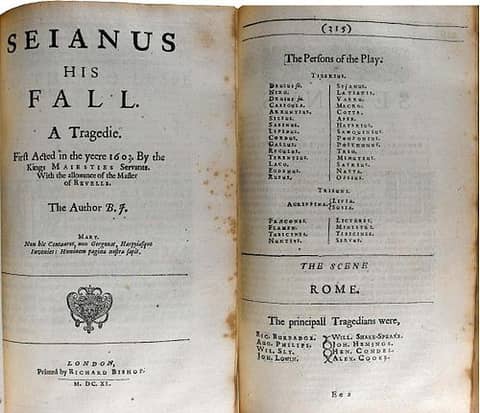 Sejanus His Fall: ‘Ambition Makes More Trusty Slaves Than Need’
