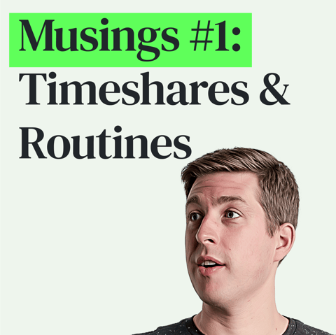 My New Routine, Timeshare Pitches, and Podcast Plans for 2024