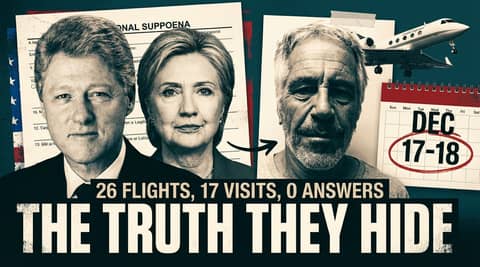 The Clinton-Epstein Files: What Bill and Hillary Don't Want You to Know Before Their December 17th Depositions