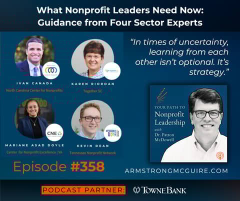 358: What Nonprofit Leaders Need Now: Guidance from Four Sector Experts