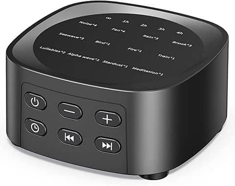 Sleepbox Sound Machines with 36 Volume Levels 5 Timers and Visible Sound Catalog Portable Soothing Sounds and Memory Function Sl