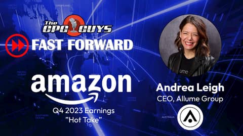 Amazon's Faster, Cheaper Future - A Q4 Amazon Earnings Conversation With Allume Group's Founder/CEO Andrea Leigh