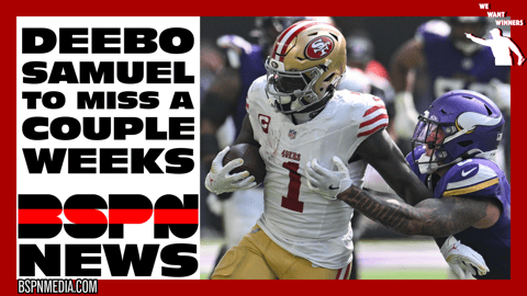 Deebo Samuel to miss a couple weeks with calf injury