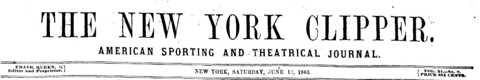 The "Ira Aldridge Troupe" at Franklin Hall in Philadelphia, June 1863 The "Ira Aldridge Troupe" at Franklin Hall in Philadelphia, June 1863