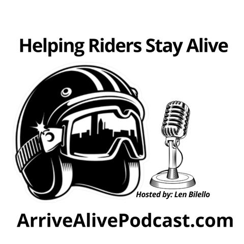 Arrive Alive - Motorcycle Safety Podcast Logo