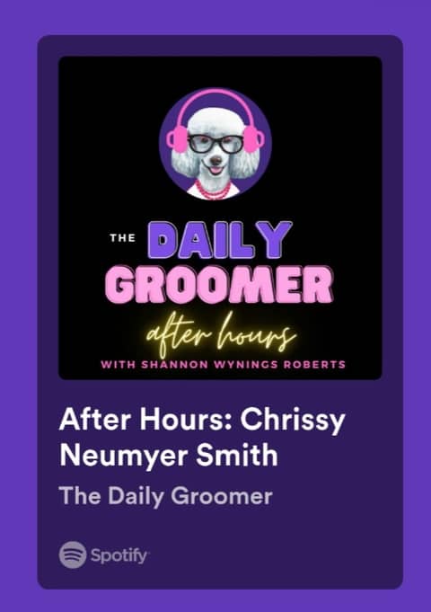 Chrissy was on The Daily Groomer After Hours