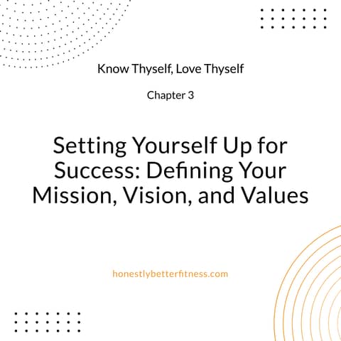 Setting Yourself Up for Success: Defining Your Mission, Vision, and Values - Chapter 3 - Know Thyself, Love Thyself