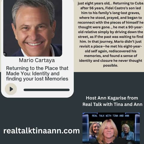 Returning to the Place that Made you: Identity and finding Lost Memories with Mario Cartaya