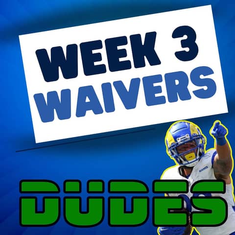 Waiver Adds Week 3 + Nick Chubb Injury, Free Kyle Pitts