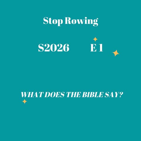 Stop Rowing; He’s Already Walking On Your Storm