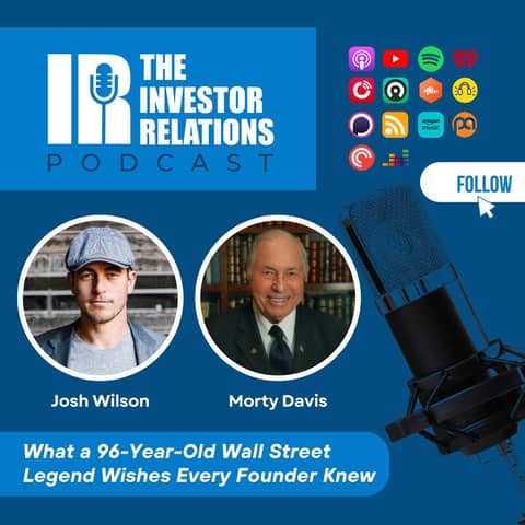 What a 96-Year-Old Wall Street Legend Wishes Every Founder Knew — Morty Davis