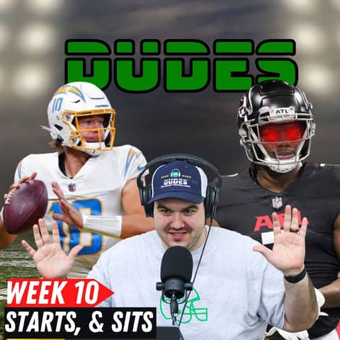 Starts, Sits, and Sleepers, + Week 10 Matchups, Josh Dobbs trust?