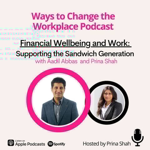 128. Financial Wellbeing and Work: Supporting the Sandwith Generation with Aadil Abbas and Prina Shah