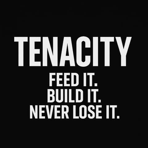 961. TENACITY: Feed It, Build It, and Never Lose it.