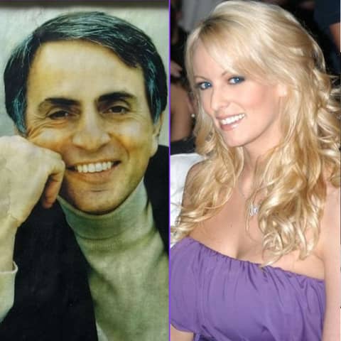 Carl Sagan and Stormy Daniels: Workplace gems?
