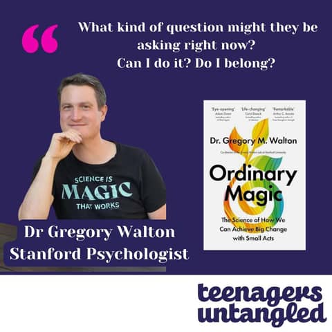 Stop a downward spiral before it happens with Dr Greg Walton 'One of psychology's greatest'.