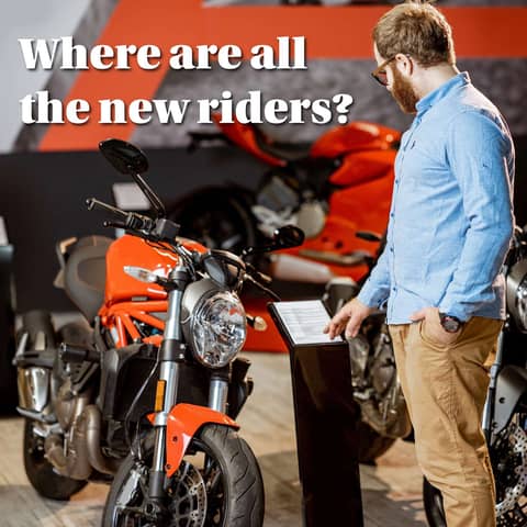 Where are new riders?