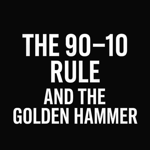 974. The 90/10 Rule & Golden Hammers (Sales Life Episode)
