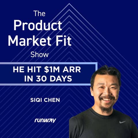It took him 4 years to launch—then he hit $1M ARR in 30 days. | Siqi Chen, Founder of Runway