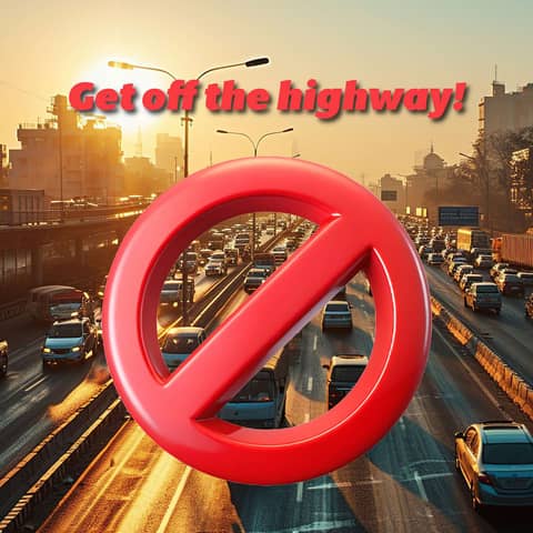 Steppenwolf had it wrong.  Get out on the backroad.