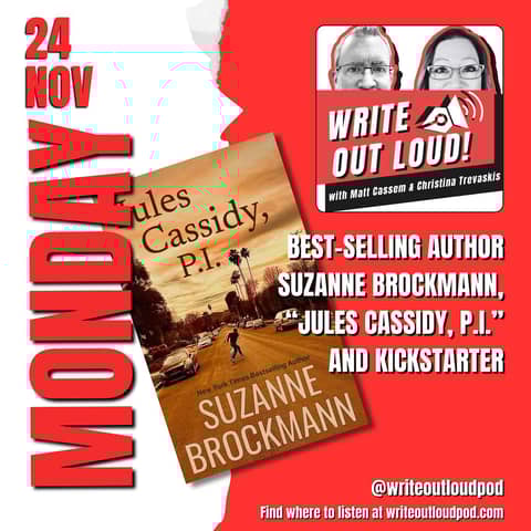 Best-selling Author Suzanne Brockmann, Jules Cassidy, P.I., and Kickstarter