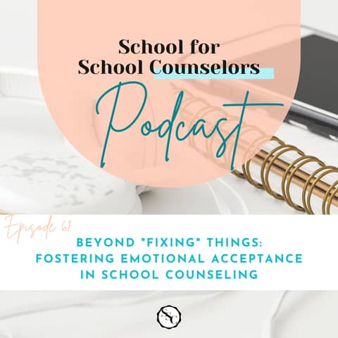 Beyond "Fixing" Things: Fostering Emotional Acceptance in School Counseling