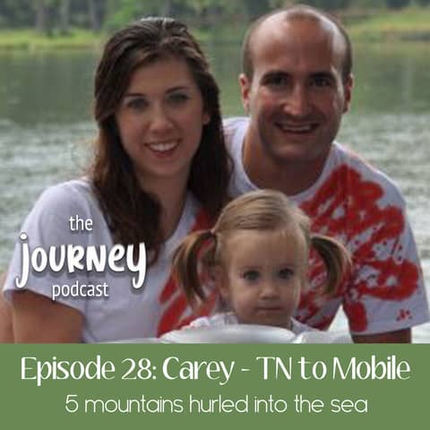28: Carey - TN to Mobile; mountains hurled into the sea