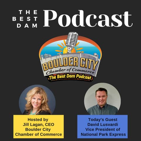 Meet David Lusvardi, Vice President of National Park Express, and Chairman of the Board for the Boulder City Chamber of Commerce