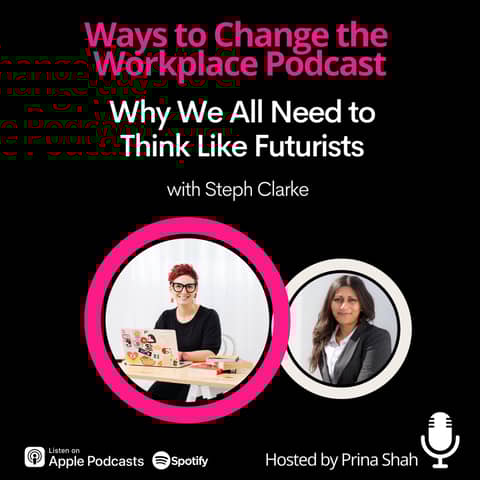 96. Why we all need to think like Futurists with Steph Clarke and Prina Shah