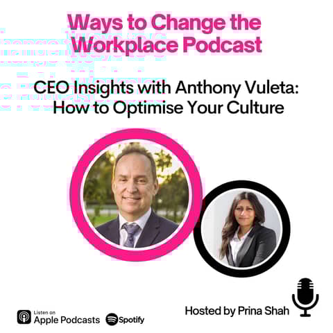 29. CEO Insights with Anthony Vuleta and Prina Shah: How to Optimise Your Culture