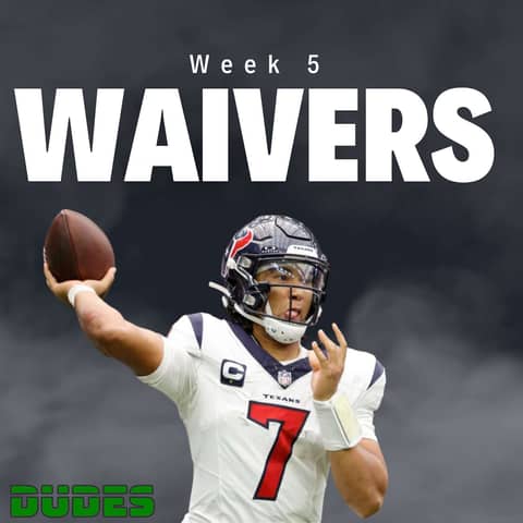 Week 5 Waiver Adds, Streams, Burrow vs Stroud