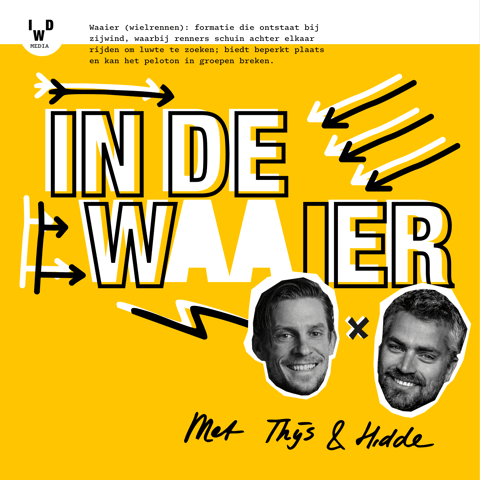 'Gedachte-experiment: Mathieu van der Poel die de Waalse Pijl probeert te winnen'