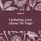 89 | Updating your "About Me" Page