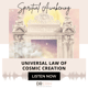 Universal Law of Cosmic Creation {45 of 52 series}