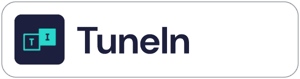TuneIn podcast player badge