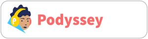 Podyssey podcast player badge