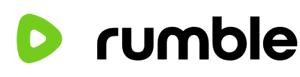 Rumble podcast player logo