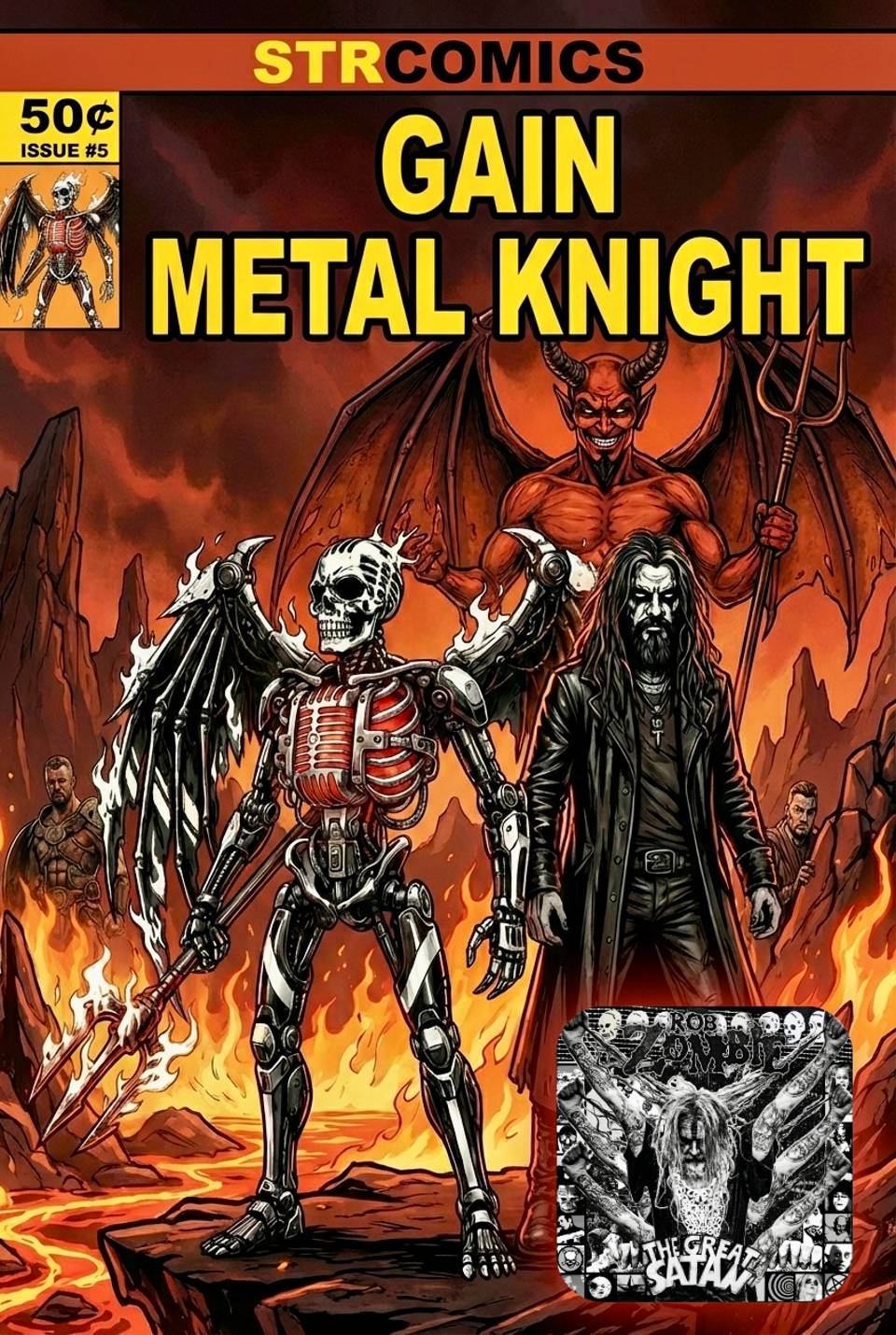 GAIN The Metal Knight Rob Zombie The Great Satan Comic